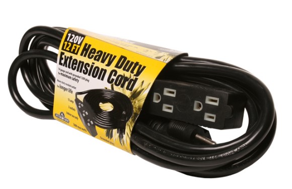 Heavy Duty Extension Cord, 120V, 12